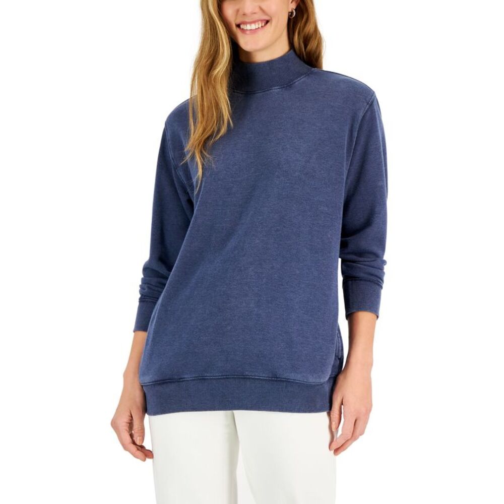 Style & Co. Petite Mock-Neck Sweatshirt